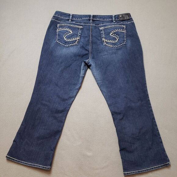 SILVER AIKO Jeans Dark Wash Bootcut Sz 22 - Picture 2 of 16